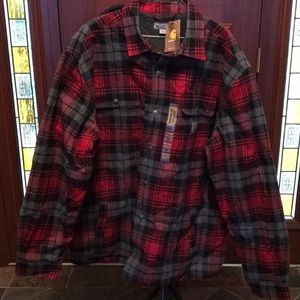 Men’s fleece lined flannel shirt